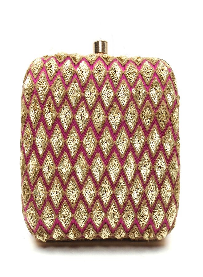 DUCHESS Women & Girls Wine Box Clutch - Image 1